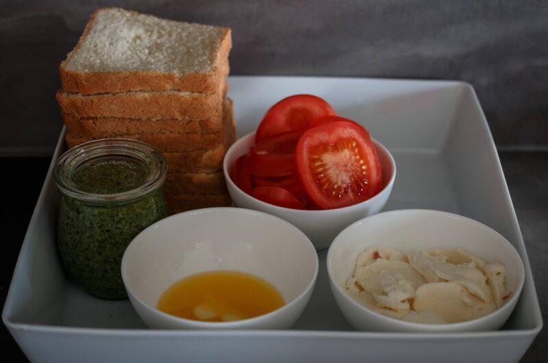 Pesto Sandwiches vom Grill