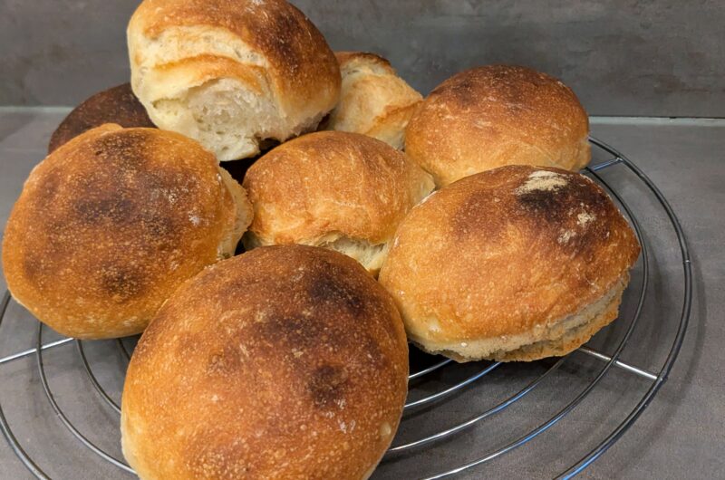 Ciabatta Brötchen aus Dinkel Mehl