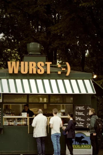 Wurst kiosk, Brandenburg Gate, Germany