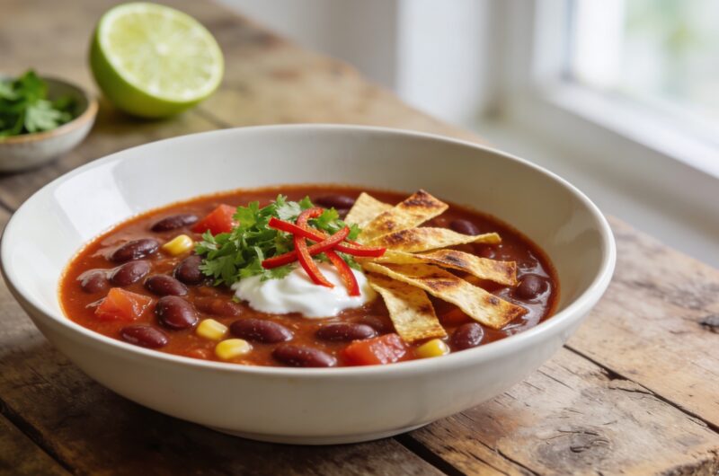 Mexikanische Bohnensuppe